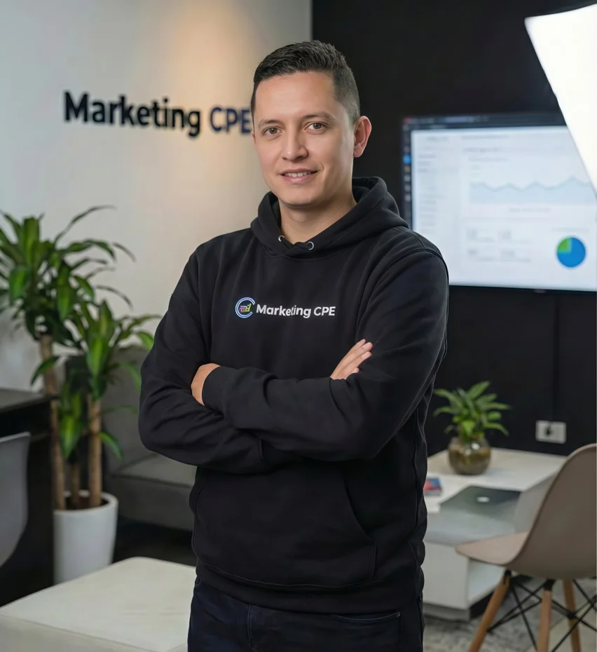 Sebastián Torres, fundador y consultor SEM de Marketing CPE, certificado en Google Ads Search y Display